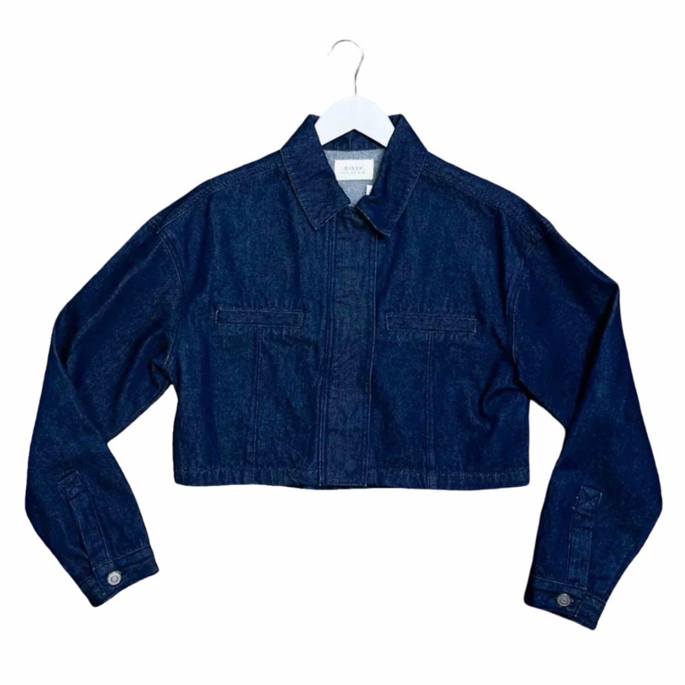 NWT DISSH 100% Cotton Dark Blue Denim Jacket